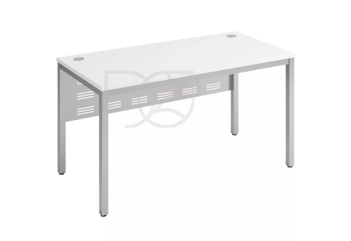 Стол прямой (экран - металл), цвет белый