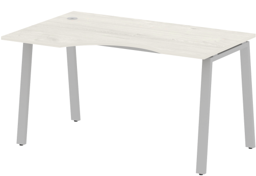 Стол эргономичный левый, цвет дуб новара