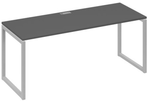 Стол письменный Мира Одри, цвет антрацит премиум + серый