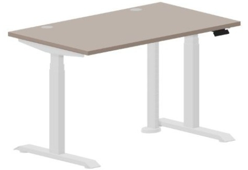 Стол регулируемой высоты (2 заглушки) Бенет, цвет тортора + белый