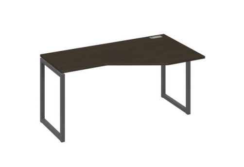 Стол эргономичный правый Мира Одри, цвет венге + антрацит