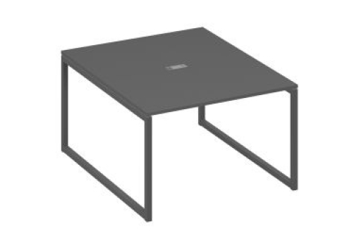 Стол для переговоров прямоугольный Мира Одри, цвет антрацит премиум + антрацит