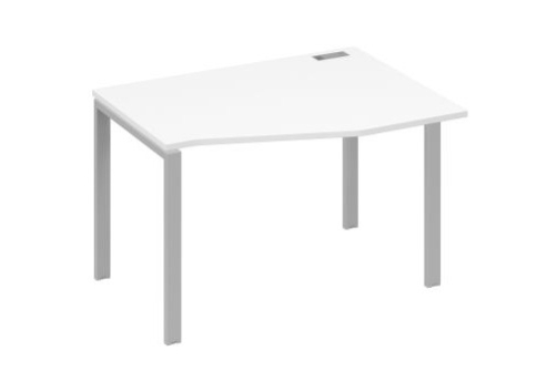 Стол эргономичный правый Мира Нумо, цвет белый премиум + серый