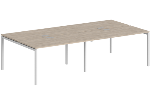 Рабочая станция Индиго Форт, цвет дуб светлый + белый