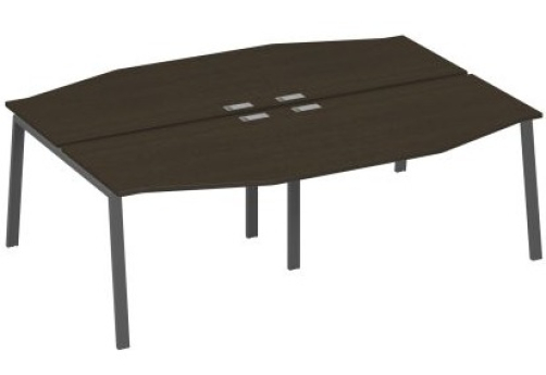 Рабочая станция эргономичная (4х120) Мира Нумо, цвет венге + антрацит