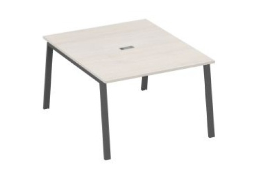 Стол для переговоров Мира Трио, цвет дуб шамони + антрацит