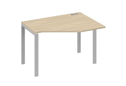 Стол эргономичный правый Мира Нумо, цвет дуб скандинавский + серый