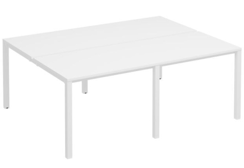 Рабочая станция (4х100) Прайм Металл 50, цвет белый + белый