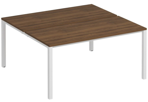 Рабочая станция (2х160) Прайм Металл 50, цвет орех + белый