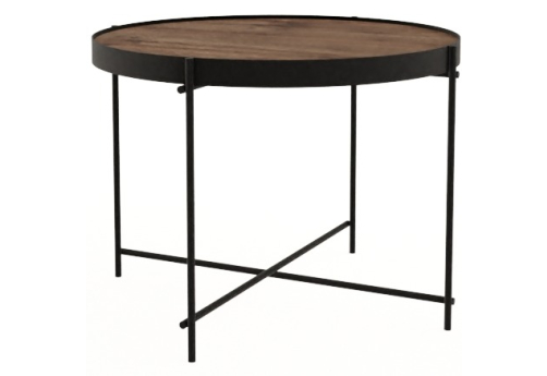 Стол журнальный круглый Винси 2, цвет брауни