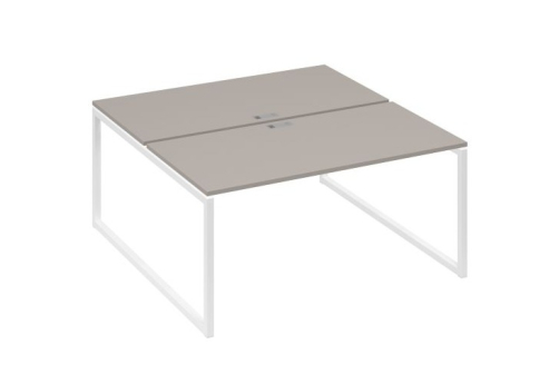 Рабочая станция (2х160) Мира Одри, цвет мокко премиум + белый