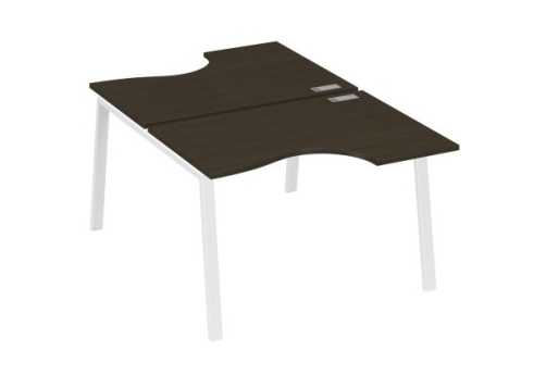 Станция рабочая эргономичная 2х120 Мира Трио, цвет венге + белый