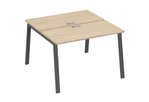 Рабочая станция 2х120 Мира Трио, цвет дуб скандинавский + антрацит