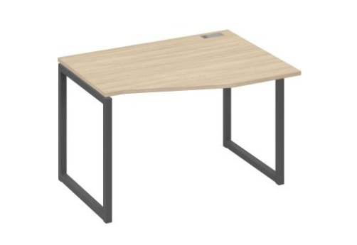 Стол эргономичный правый Мира Одри, цвет дуб скандинавский + антрацит