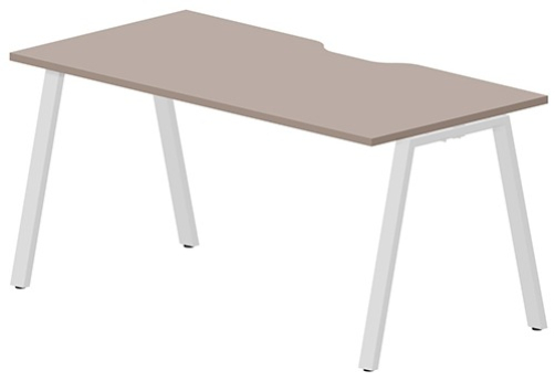 Стол рабочий (с вырезом) Сильвана, цвет тортора