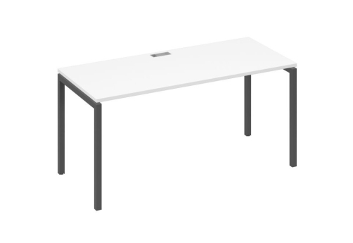 Стол письменный Мира Лофт, цвет белый премиум + антрацит