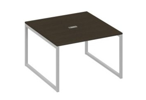 Стол для переговоров квадратный Мира Одри, цвет венге + серый