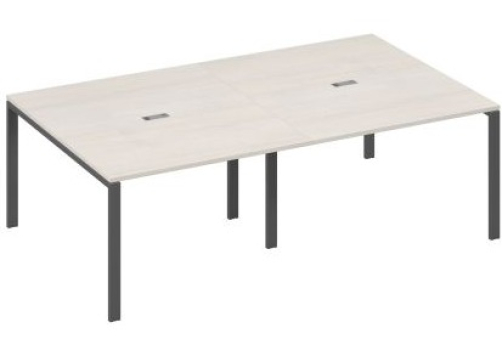 Стол для переговоров прямоугольный Мира Нумо, цвет дуб шамони + антрацит