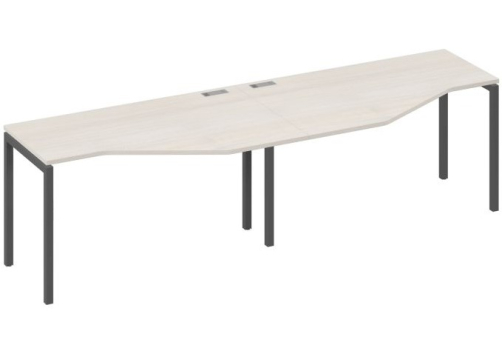 Рабочая станция эргономичная 2х140 Техно Мира Лофт, цвет дуб шамони + антрацит