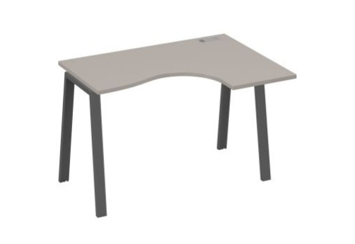 Стол эргономичный правый Мира Трио, цвет мокко премиум + антрацит