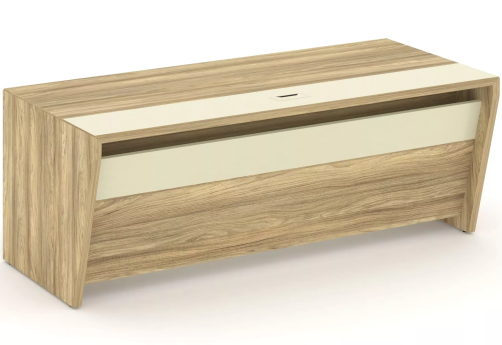 Стол руководителя, цвет гикори + ваниль