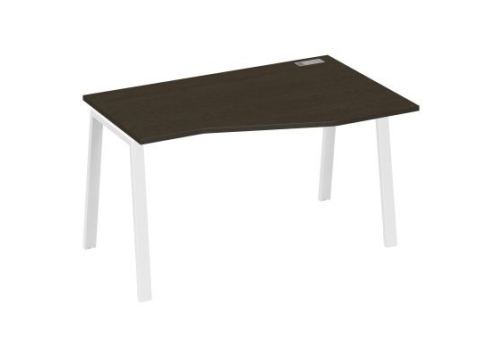 Стол эргономичный правый 140 Мира Трио, цвет венге + белый