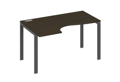 Стол эргономичный левый Мира Нумо, цвет венге + антрацит