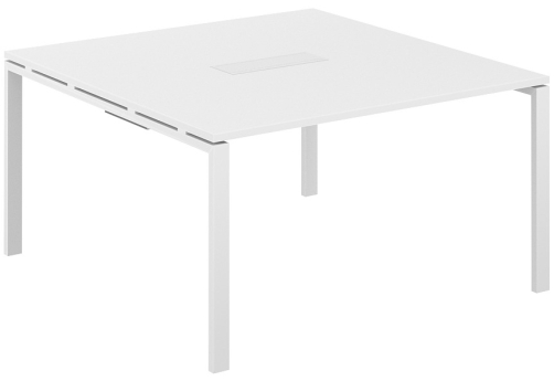 Стол переговорный Индиго Сет, цвет белый + белый