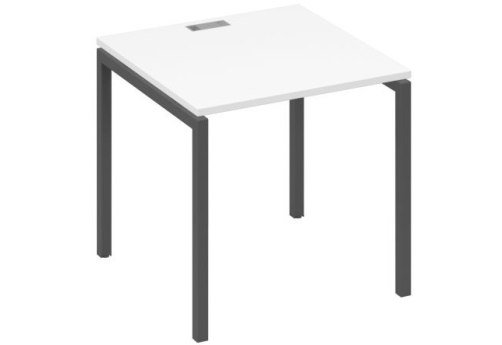 Стол письменный Мира Лофт, цвет белый премиум + антрацит