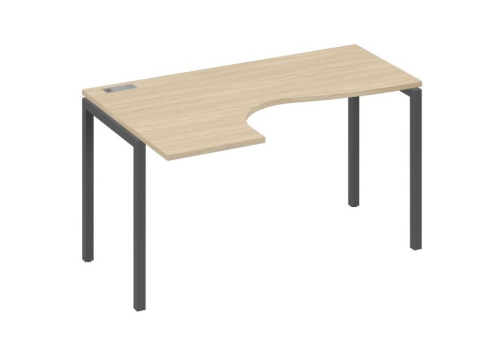 Стол эргономичный левый Классика Мира Лофт, цвет дуб скандинавский + антрацит