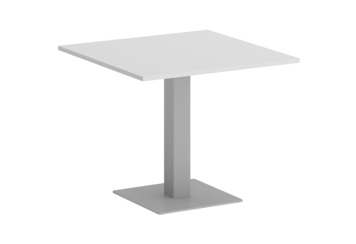 Стол для переговоров квадратный, цвет белый