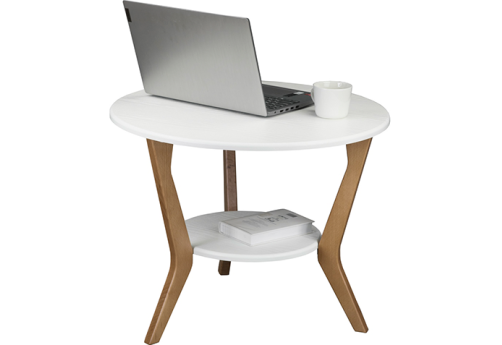 Стол журнальный Лето 1065, цвет белый