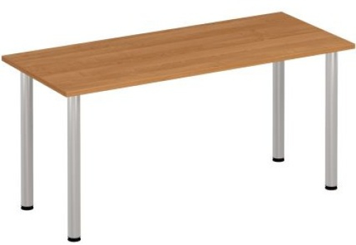 Стол письменный на хромированных опорах Тарли Хром, цвет ольха