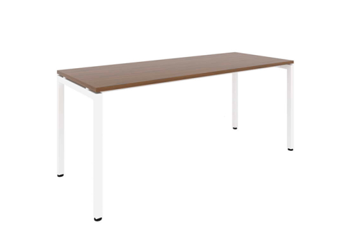 Стол рабочий Брента, цвет темный дуб + белый