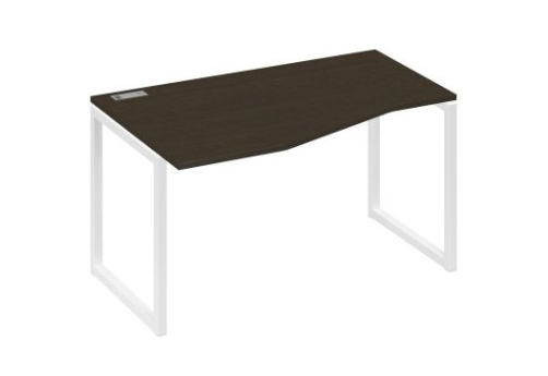 Стол эргономичный левый Мира Одри, цвет венге + белый
