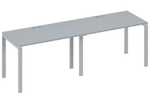 Рабочая станция (2х120) Мира Нумо, цвет серый + серый