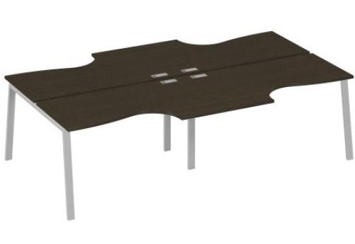 Станция рабочая эргономичная 4х140 Мира Трио, цвет венге + серый