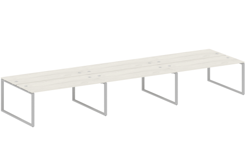 Стол на 6 рабочих мест, цвет дуб новара