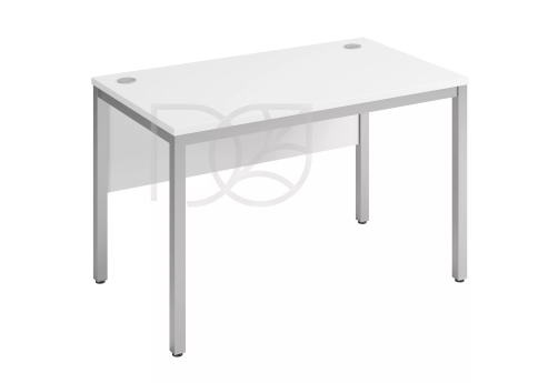 Стол прямой (экран - ДСП), цвет белый