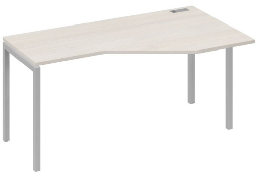 Стол эргономичный правый Техно Мира Лофт, цвет дуб шамони + серый