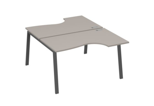 Станция рабочая эргономичная 2х140 Мира Трио, цвет мокко премиум + антрацит