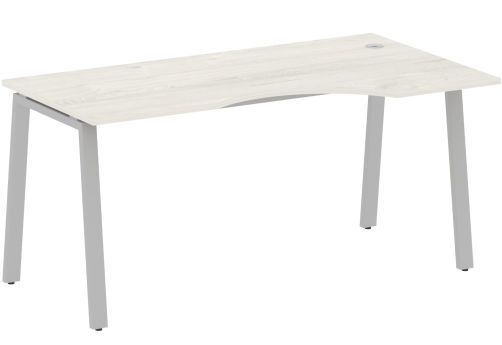 Стол эргономичный правый, цвет дуб новара