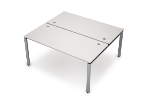 Бенч-система на 2 рабочих места Деко Прима, цвет белый