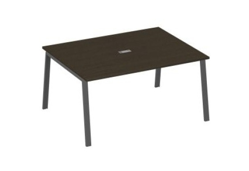 Стол для переговоров Мира Трио, цвет венге + антрацит