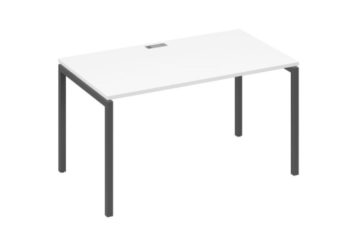 Стол письменный Мира Лофт, цвет белый премиум + антрацит