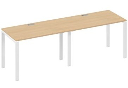 Рабочая станция (2х120) Мира Нумо, цвет натуральный дуб + белый