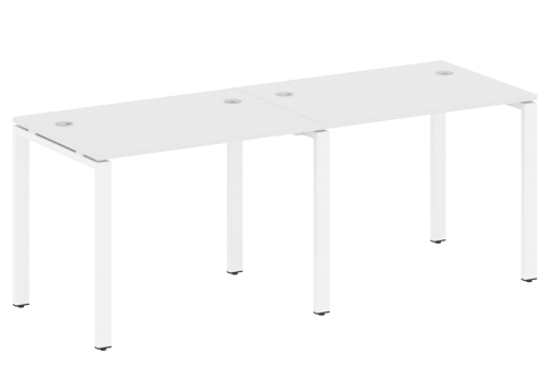 Стол на 2 рабочих места, 2000х720х750 мм, цвет белый