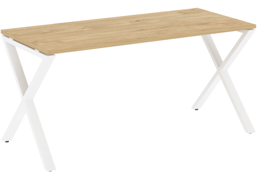 Стол рабочий Европа, цвет тиквуд светлый + белый