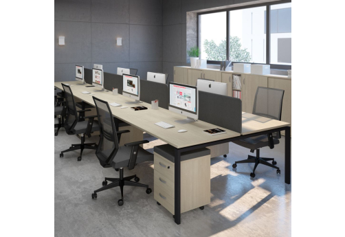 Рабочая станция (8х120) Мира Нумо, цвет дуб скандинавский + антрацит