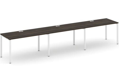 Рабочая станция на 3 места Динен, цвет дуб мали-белый